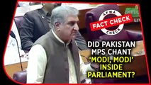 Fact Check Video: Did Pakistan MPs chant ‘Modi, Modi’ inside Parliament?
