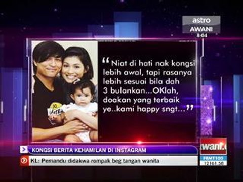 Kongsi berita berita kehamilan di Instagram