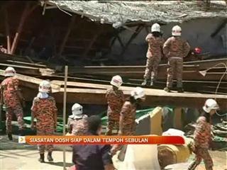 Siasatan DOSH siap dalam tempoh sebulan