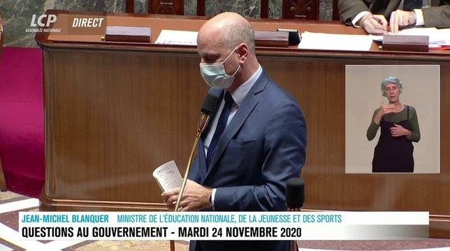 Zapping du 25/11 : Mort de Christophe Dominici : Jean-Michel Blanquer lui rend hommage à l'Assemblée Nationale