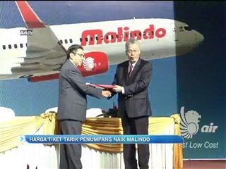 Harga tiket tarik penumpang naik Malindo