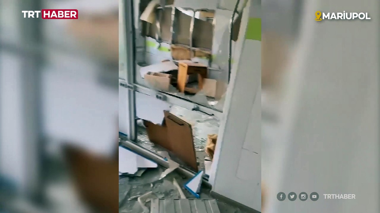 Mariupol'de hastane vuruldu