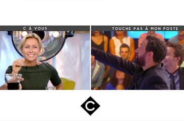 C à vous (France 5) en duplex avec Touche pas à mon poste (D8) pour l'anniversaire de Cyril Hanouna