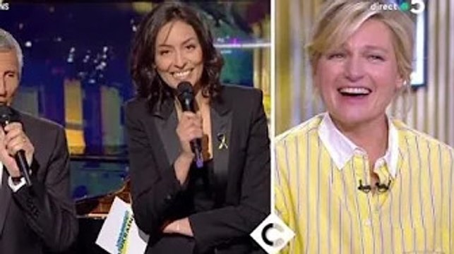 Nagui confond Anne-Elisabeth Lemoine et Anne-Sophie Lapix : fou rire dans C à Vous