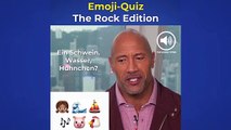 Wir spielen mit Dwayne Johnson einen Emoji-Quiz - kann er seine eigenen Filme erraten?