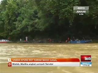 Usaha apung bot karam masih gagal