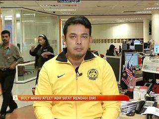 Bolt mahu atlet ada sifat rendah diri
