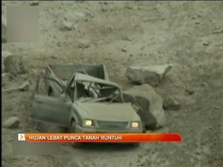 Hujan lebat punca tanah runtuh