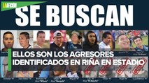 Emiten ficha de búsqueda para detener a agresores de riña en estadio de Querétaro
