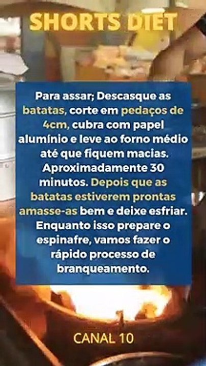 Nhoque de batata doce com espinafre