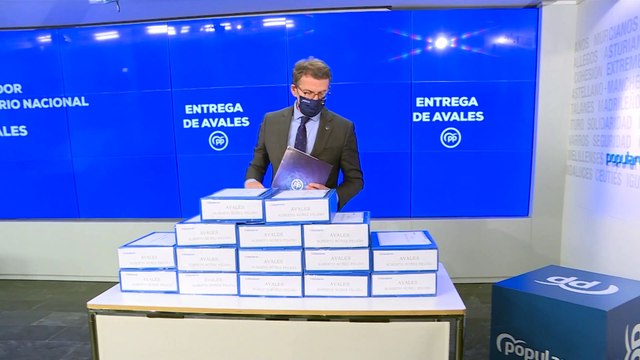 Feijóo presenta los avales y se postula como única opción sólida a presidir el PP