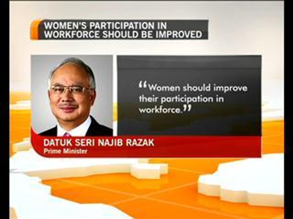 Najib's view on female workforce
