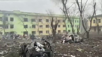 Rusia bombardea un hospital infantil en Mariúpol