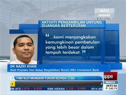 FBM KLCI mungkin turun kepada 1760