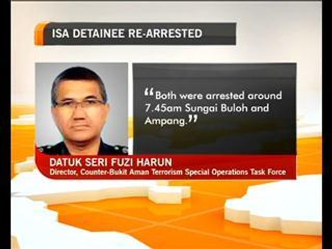 ISA detainee re-arrested