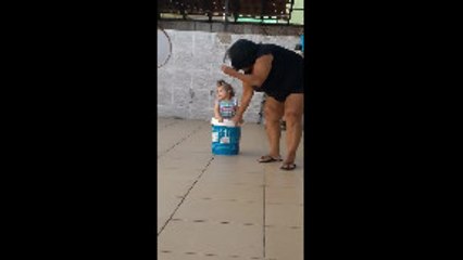 Bucket Ride Ends with a Faceplant
