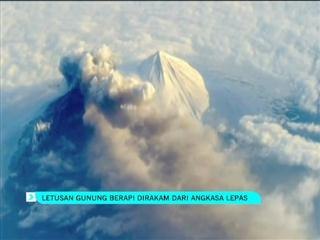 Letusan gunung berapi dirakam dari angkasa lepas