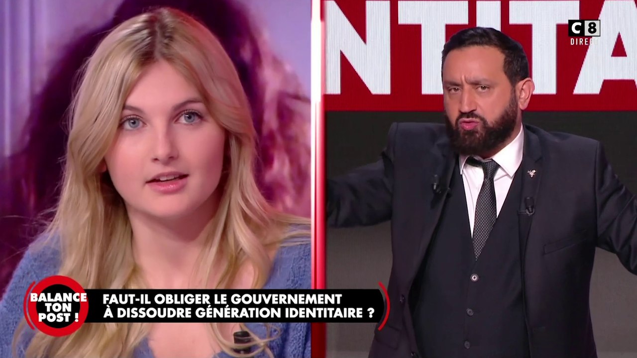 Zapping du 22/01 : Cyril Hanouna recadre fermement Thaïs D'Escufon, militante d'extrême-droite