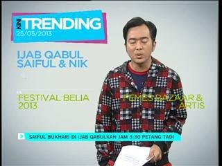 Saiful Bukhari di ijab qabul jam 3.30 petang