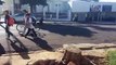 Moradora denuncia cratera em calçada na rua Japurá, em Umuarama
