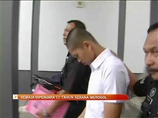 Remaja dipenjara 11 tahun kerana merogol