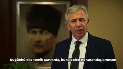 Mansur Yavaş kötü haberi duyurdu: Zamlardan dolayı devam edemeyecekler