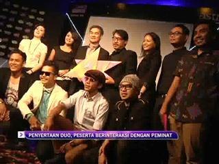 Penyertaan duo, peserta berinteraksi dengan peminat