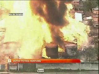 Depoh minyak musnah terbakar