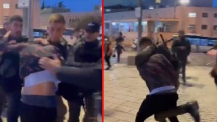 İsrailli askerlerin Kudüslü gence saldırı anları kan dondurdu