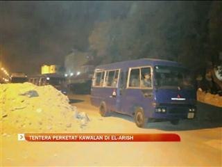 Tentera perketat kawalan di El-Arish