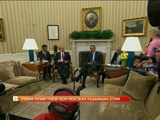 Obama desak Thein Sein hentikan keganasan etnik