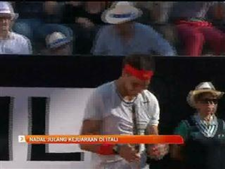 Nadal julang kejuaraan di Itali