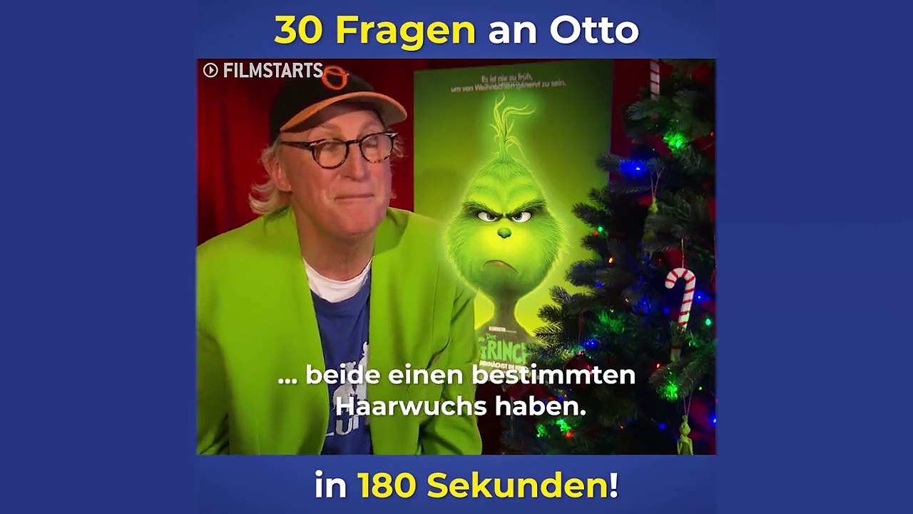Der Grinch: Otto Waalkes beantwortet uns 30 Fragen in 3 Minuten!