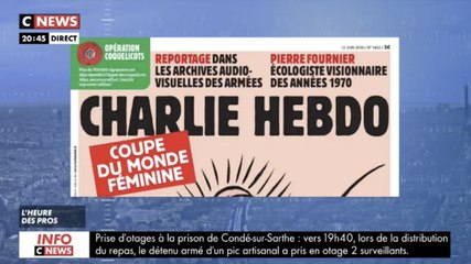 CNews censure la une de Charlie Hebdo