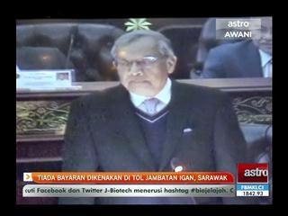 Tiada bayaran dikenakan di tol Jambatan Igan, Sarawak