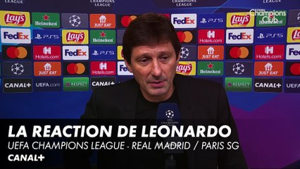 La réaction de Leonardo - UEFA Champions League - Real Madrid / PSG