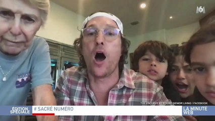 Zapping du 09/04 : Confiné, Matthew McConaughey anime un bingo en ligne pour divertir des retraités