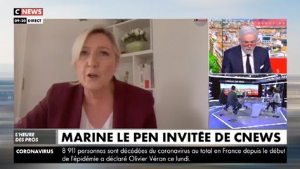 "Vos propos sont scandaleux" : vive altercation en direct entre Marine Le Pen et Pascal Praud