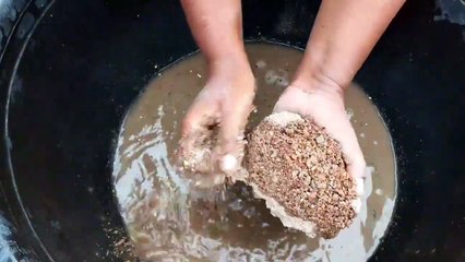 Super Gritty Red Sand Cement Dry Water Crumble Cr: Dhiya NoiseASMR