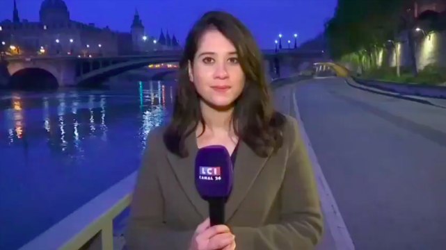 Une journaliste de LCI surprise par un rat avant son direct