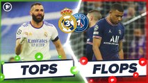 Les Tops et Flops de Real Madrid-PSG : Karim Benzema galactique, Kylian Mbappé trahit par ses coéquipiers !