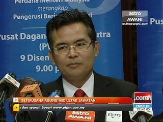 Setiausaha Agung MIC letak jawatan