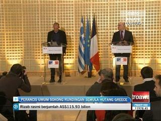 Perancis umum sokong rundingan semula hutang Greece