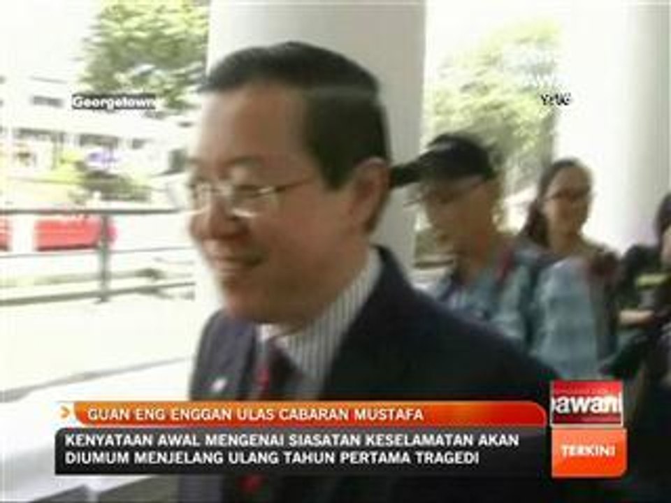 Guan Eng enggan ulas cabaran Mustafa