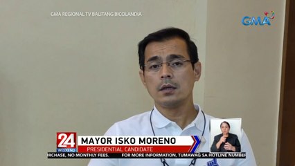 Moreno, nangampanya sa Masbate ngayong araw kasama ang ilang senatorial candidates | 24 Oras