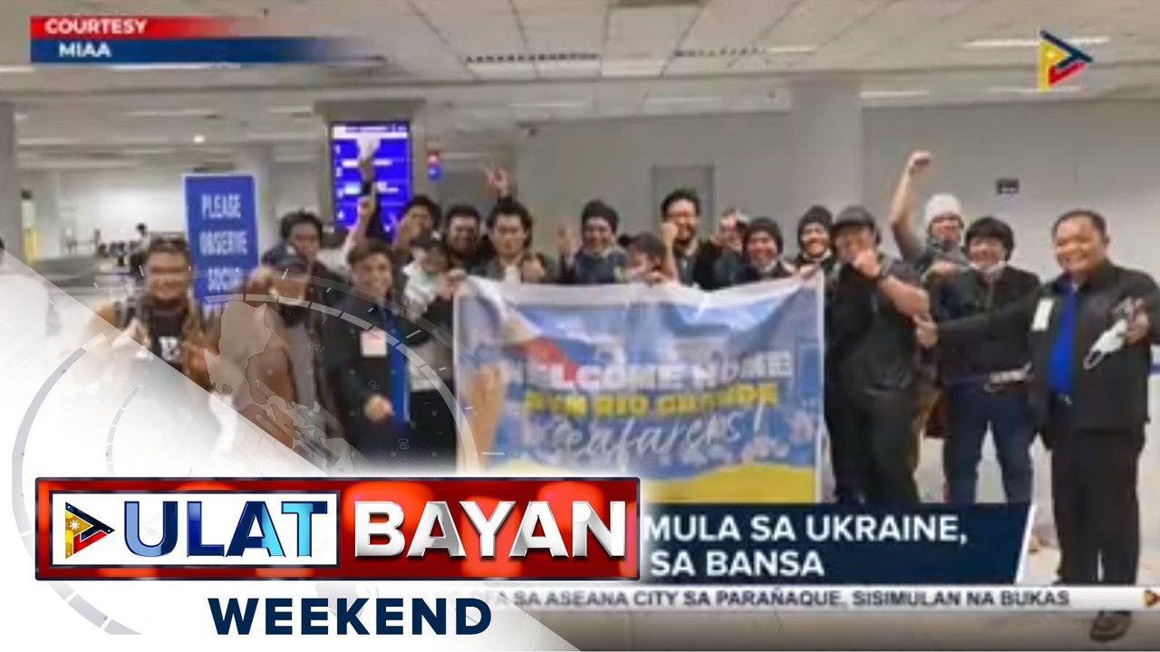 22 Pinoy seafarers mula sa Ukraine, nakauwi na sa bansa