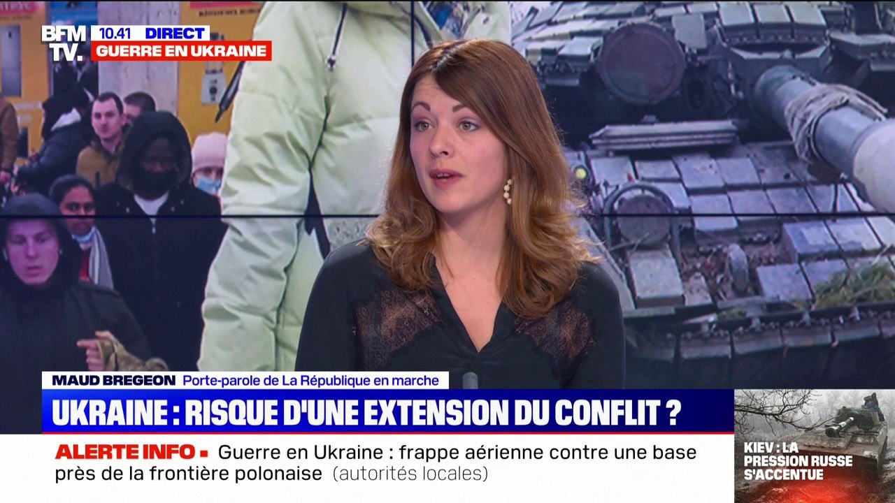 Guerre en Ukraine et réponse européenne: pour Maud Bregeon, porte-parole LaREM, "l'UE parle d'une seule voix"