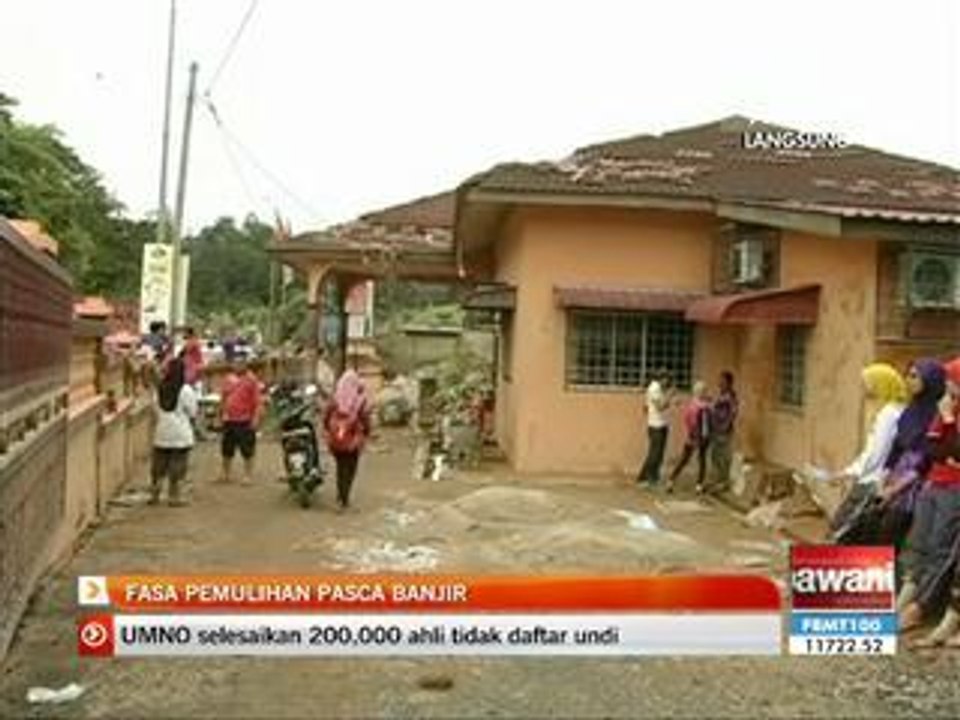 Fasa pemulihan pasca banjir