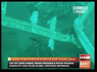 Kotak hitam dipercayai disekitar ekor pesawat QZ8501