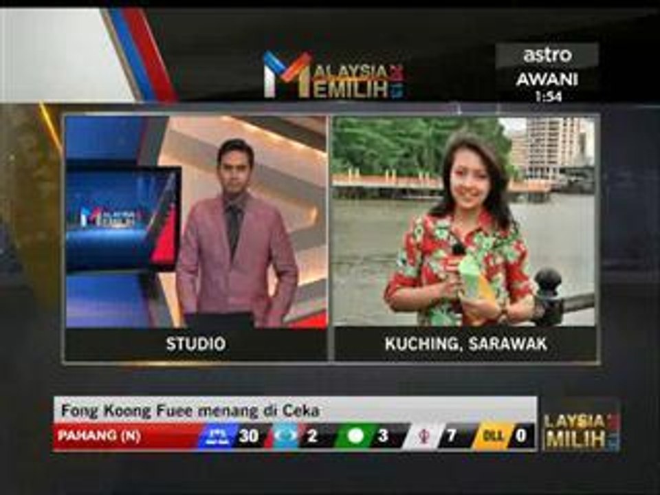 Laporan terkini PRU13: Kuching, Sarawak